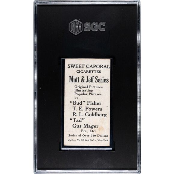 1906-11 Sweet Caporal Mutt & Jeff I’m The Guy That Done It All #7 SGC 3.5 VG+ - Picture 2 of 2